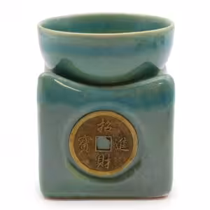 Lucky Coin Large Oil Burner – Jade | www.artisan-gifts.co.uk 1