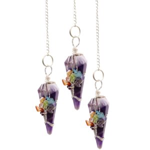 Magic Pendulum – Seven Chakra – Amethyst | www.artisan-gifts.co.uk 1