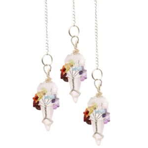 Magic Pendulum – Seven Chakra – Rock Quartz | www.artisan-gifts.co.uk 1