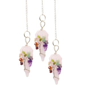Magic Pendulum – Seven Chakra – Rose Quartz | www.artisan-gifts.co.uk 1