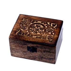 Mango Aromathrapy Box – Floral (holds 12) | www.artisan-gifts.co.uk 1