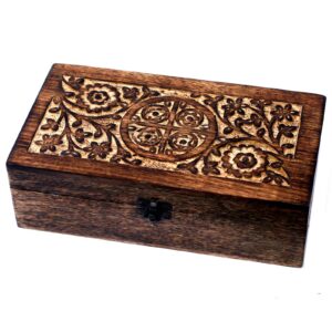 Mango Aromathrapy Box – Floral (holds 24+1) | www.artisan-gifts.co.uk 1