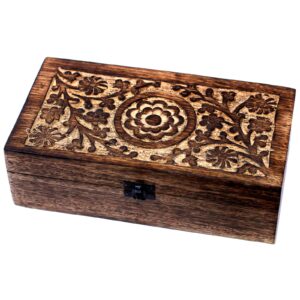 Mango Aromathrapy Box – Floral (holds 32) | www.artisan-gifts.co.uk 1