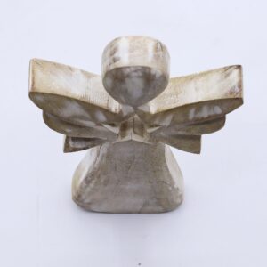 Mango Wood Angel – Whitewash with Star Cut Out | www.artisan-gifts.co.uk 1