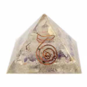 Med Orgonite Pyramid 55mm Gemchips and Copper | www.artisan-gifts.co.uk 1