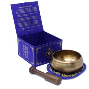 Medicine Buddha Singing Bowl Set 10cm (min 500gm) | www.artisan-gifts.co.uk 1