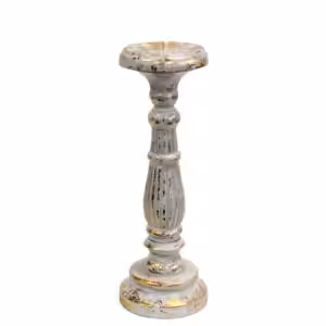Medium Candle Stand – White Gold | www.artisan-gifts.co.uk 1
