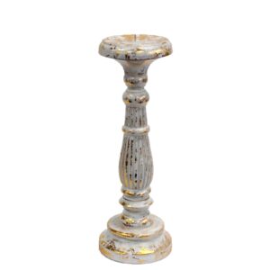 Medium Candle Stand – White Gold | www.artisan-gifts.co.uk 1