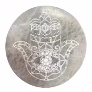 Medium Charging Plate 10cm – Hamsa | www.artisan-gifts.co.uk 1
