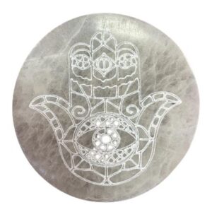 Medium Charging Plate 10cm – Hamsa | www.artisan-gifts.co.uk 1