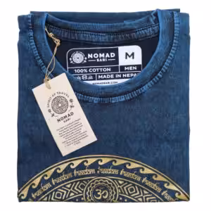 Medium Stone Washed T-Shirt – Chakra – Blue | www.artisan-gifts.co.uk 1