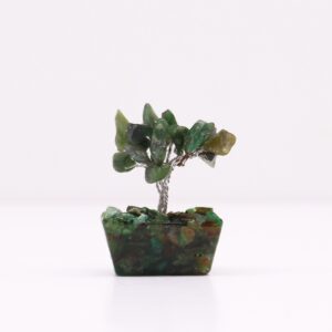 Mini Gemstone Tree On Orgonite Base – Green Aventurine (15 stones) | www.artisan-gifts.co.uk 1