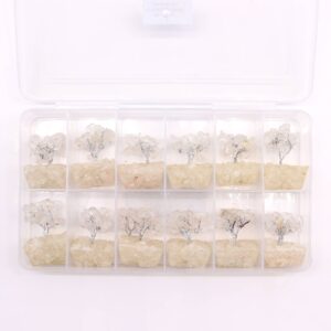 Mini Gemstone Tree On Orgonite Base – Rock Quartz (15 stones) | www.artisan-gifts.co.uk 1