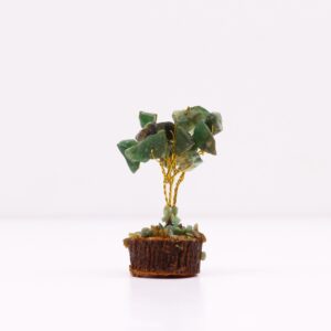 Mini Gemstone Tree On Wood Base – Green Aventurine (15 stones) | www.artisan-gifts.co.uk 1