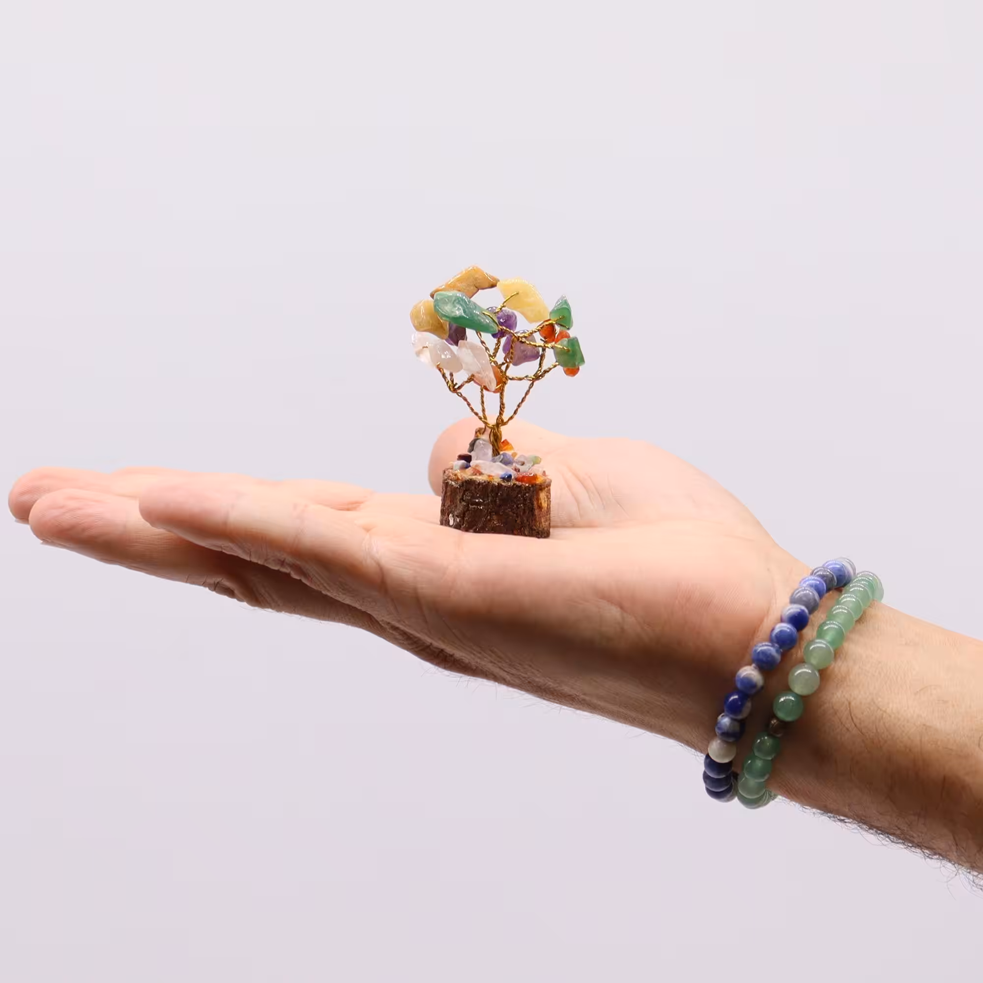 Mini Gemstone Tree On Wood Base – Multi Stones (15 stones) | www.artisan-gifts.co.uk 5 Mini Gemstone Tree On Wood Base – Multi Stones (15 stones) | www.artisan-gifts.co.uk 4