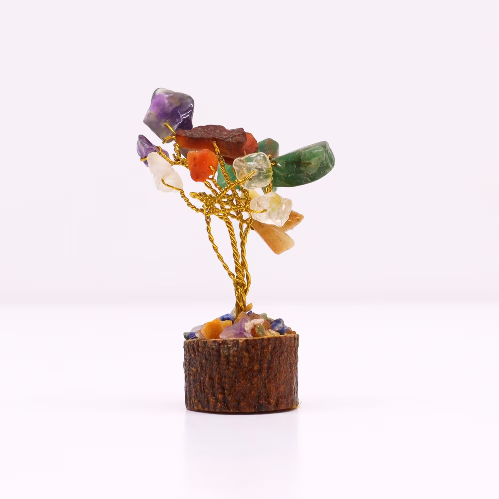 Mini Gemstone Tree On Wood Base – Multi Stones (15 stones) | www.artisan-gifts.co.uk 2 Mini Gemstone Tree On Wood Base – Multi Stones (15 stones) | www.artisan-gifts.co.uk 1