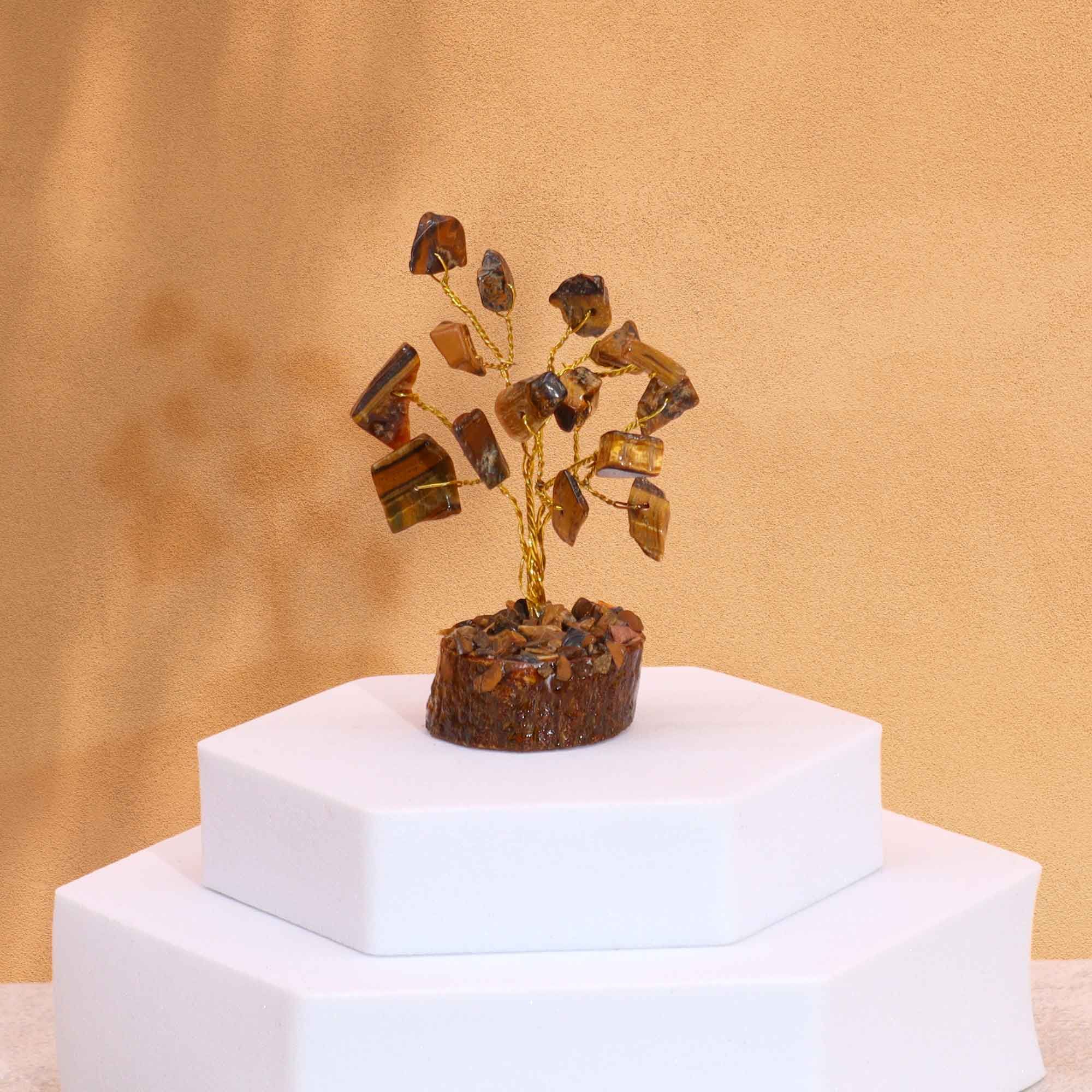 Mini Gemstone Tree On Wood Base – Tigereye (15 stones) | www.artisan-gifts.co.uk 5 Mini Gemstone Tree On Wood Base – Tigereye (15 stones) | www.artisan-gifts.co.uk 4