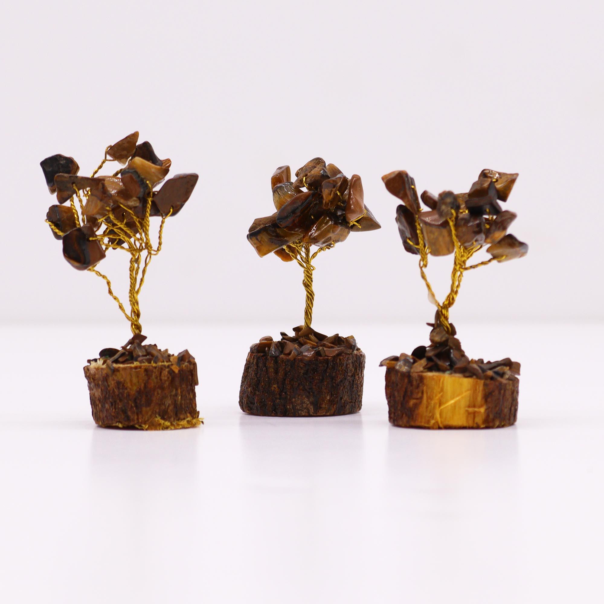 Mini Gemstone Tree On Wood Base – Tigereye (15 stones) | www.artisan-gifts.co.uk 3 Mini Gemstone Tree On Wood Base – Tigereye (15 stones) | www.artisan-gifts.co.uk 2