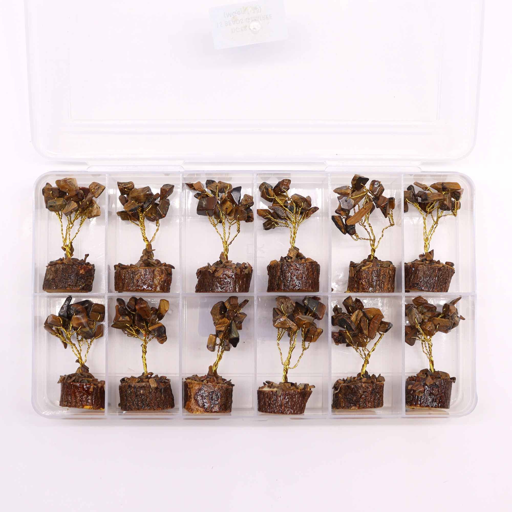 Mini Gemstone Tree On Wood Base – Tigereye (15 stones) | www.artisan-gifts.co.uk 2 Mini Gemstone Tree On Wood Base – Tigereye (15 stones) | www.artisan-gifts.co.uk 1