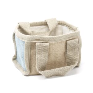 Mini Shopping Basket – 16x10x12cm – Teal | www.artisan-gifts.co.uk 1