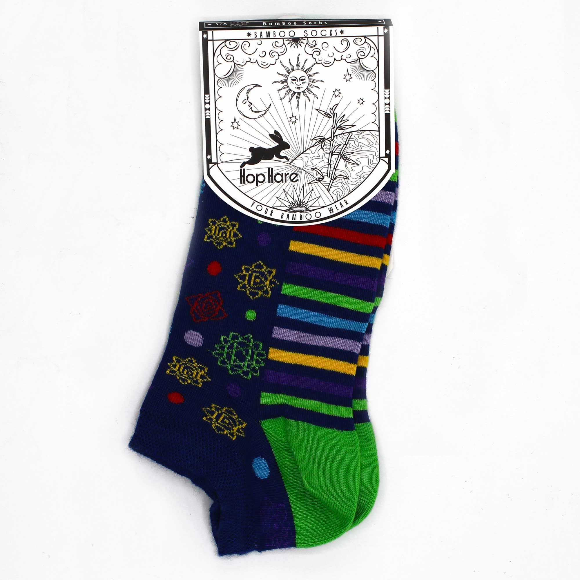 M/L Hop Hare Bamboo Socks Low (7.5-11.5) – 7 Chakra | www.artisan-gifts.co.uk 3 M/L Hop Hare Bamboo Socks Low (7.5-11.5) – 7 Chakra | www.artisan-gifts.co.uk 2