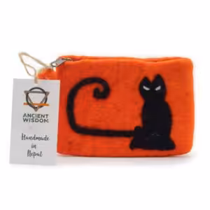 Natural Felt Zipper Pouch (asst) – Cat Face | www.artisan-gifts.co.uk Natural Felt Zipper Pouch (asst) – Cat Face | www.artisan-gifts.co.uk 1