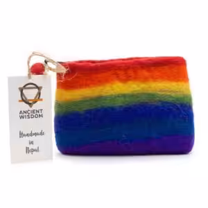 Natural Felt Zipper Pouch (asst) – Rainbow | www.artisan-gifts.co.uk Natural Felt Zipper Pouch (asst) – Rainbow | www.artisan-gifts.co.uk 1