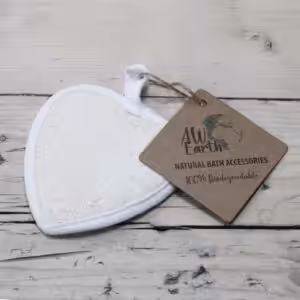Natural Loofah Body Scrubs – Heart | www.artisan-gifts.co.uk 1