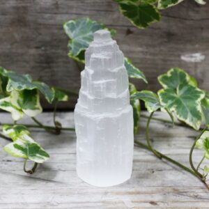 Natural Selenite Tower – 10 cm | www.artisan-gifts.co.uk 1