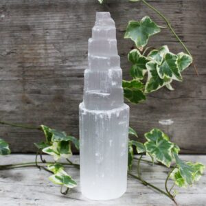 Natural Selenite Tower – 20 cm | www.artisan-gifts.co.uk 1