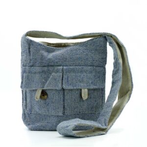 Natural Tones Two Pocket Bags – Comp Denim – Medium | www.artisan-gifts.co.uk 1