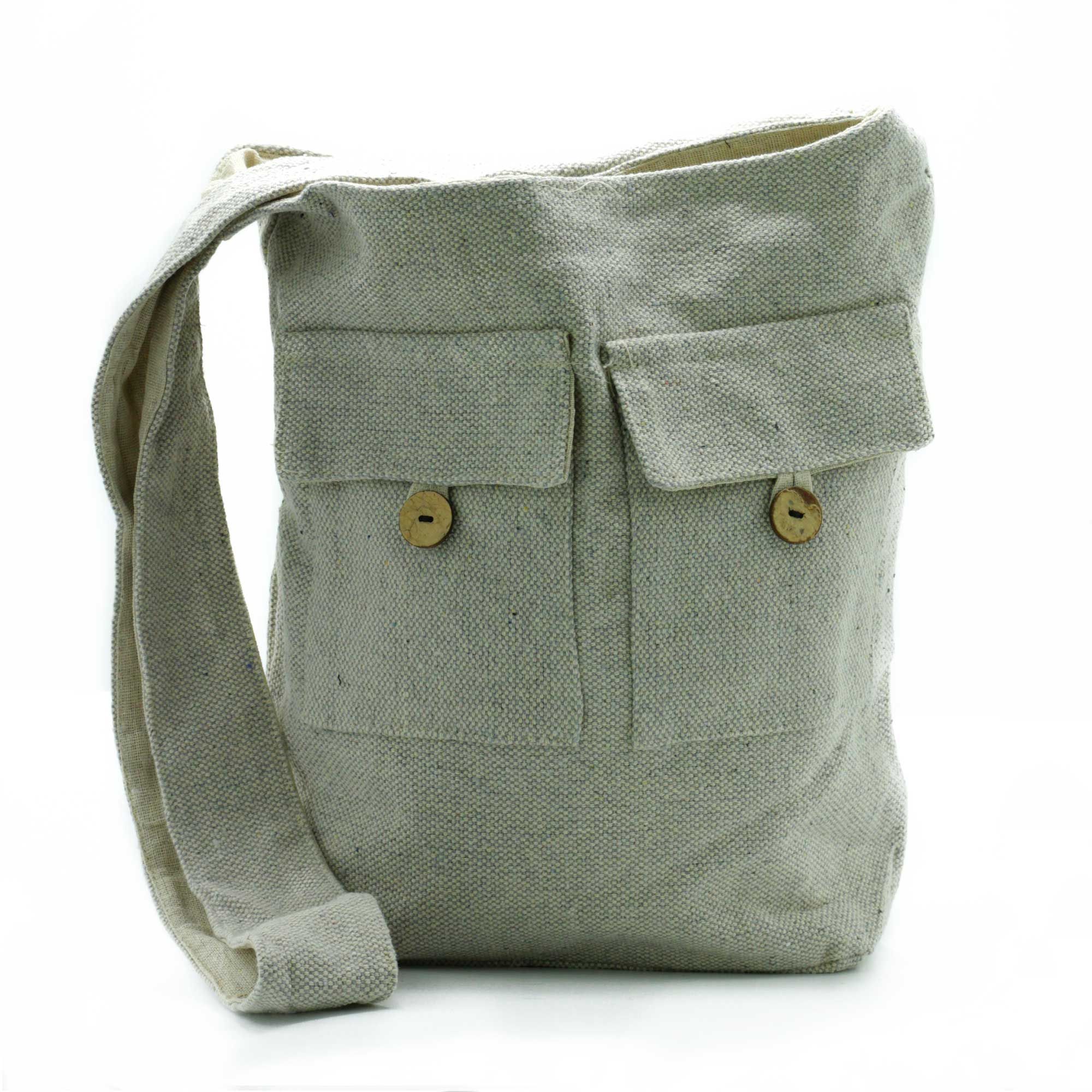 Natural Tones Two Pocket Bags – Stone – Large | www.artisan-gifts.co.uk 2 Natural Tones Two Pocket Bags – Stone – Large | www.artisan-gifts.co.uk