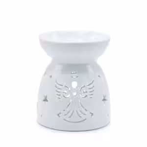 Oil Burner Angel Cut Out- White | www.artisan-gifts.co.uk 1