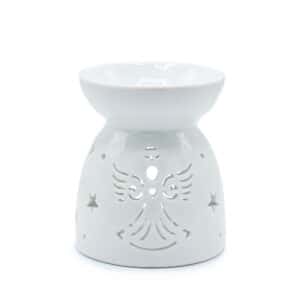 Oil Burner Angel Cut Out- White | www.artisan-gifts.co.uk 1