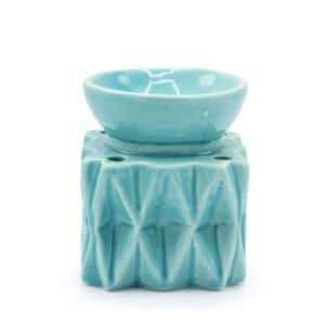 Oil Burner Geometric – Blue | www.artisan-gifts.co.uk 1