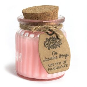On Jasmine Wings Soy Pot of Fragrance Candles | www.artisan-gifts.co.uk 1