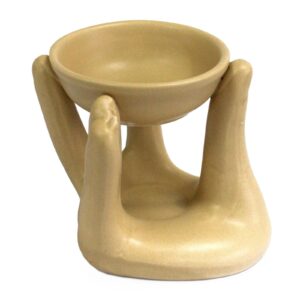 Open Hands Oil Burner – Tan | www.artisan-gifts.co.uk