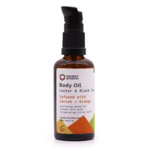 Organic Body Oil 50ml – Carrot & Orange | www.artisan-gifts.co.uk