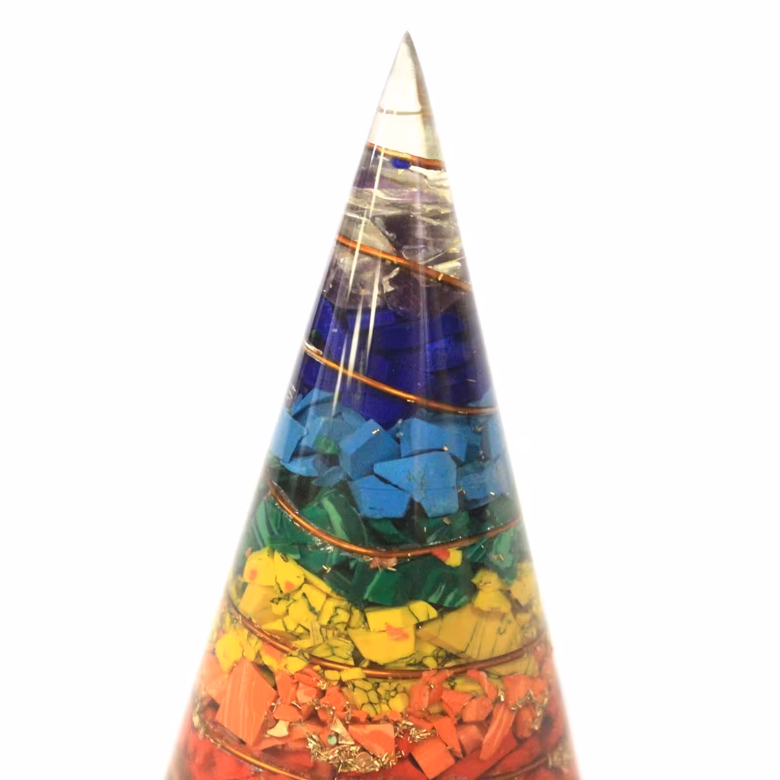Orgonite Cone – 80mm – Multichip | www.artisan-gifts.co.uk 4 Orgonite Cone – 80mm – Multichip | www.artisan-gifts.co.uk 3