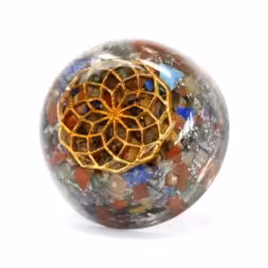 Orgonite Desk Power Packs – Multi Stone Dome | www.artisan-gifts.co.uk 1