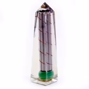 Orgonite Obelisk Power Point Green Aventurine – 110×30 mm | www.artisan-gifts.co.uk 1