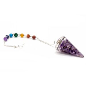 Orgonite Power Chakra Pendulum – Amethyst | www.artisan-gifts.co.uk 1