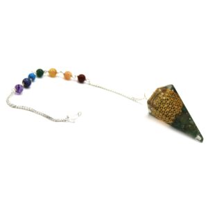 Orgonite Power Chakra Pendulum – Flower of Life | www.artisan-gifts.co.uk 1