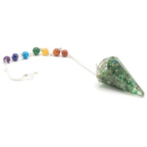 Orgonite Power Chakra Pendulum – Green Aventurine | www.artisan-gifts.co.uk 1