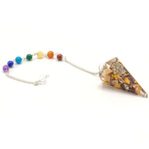Orgonite Power Chakra Pendulum – Hamsa | www.artisan-gifts.co.uk 1