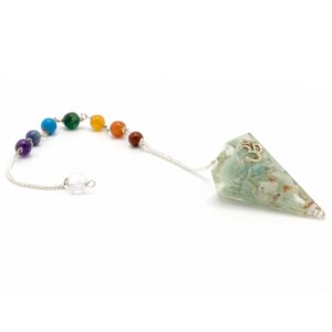 Orgonite Power Chakra Pendulum – Om | www.artisan-gifts.co.uk 1