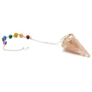 Orgonite Power Chakra Pendulum – Rose Quartz | www.artisan-gifts.co.uk 1