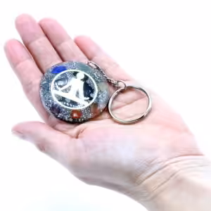 Orgonite Power Keyring – Buddha Seven Chakra | www.artisan-gifts.co.uk 1