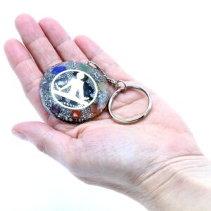 Orgonite Power Keyring – Buddha Seven Chakra | www.artisan-gifts.co.uk 1