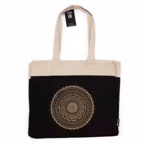 Oversized Stonewash Tote Bag 14oz – Freedom Mandala | www.artisan-gifts.co.uk 1